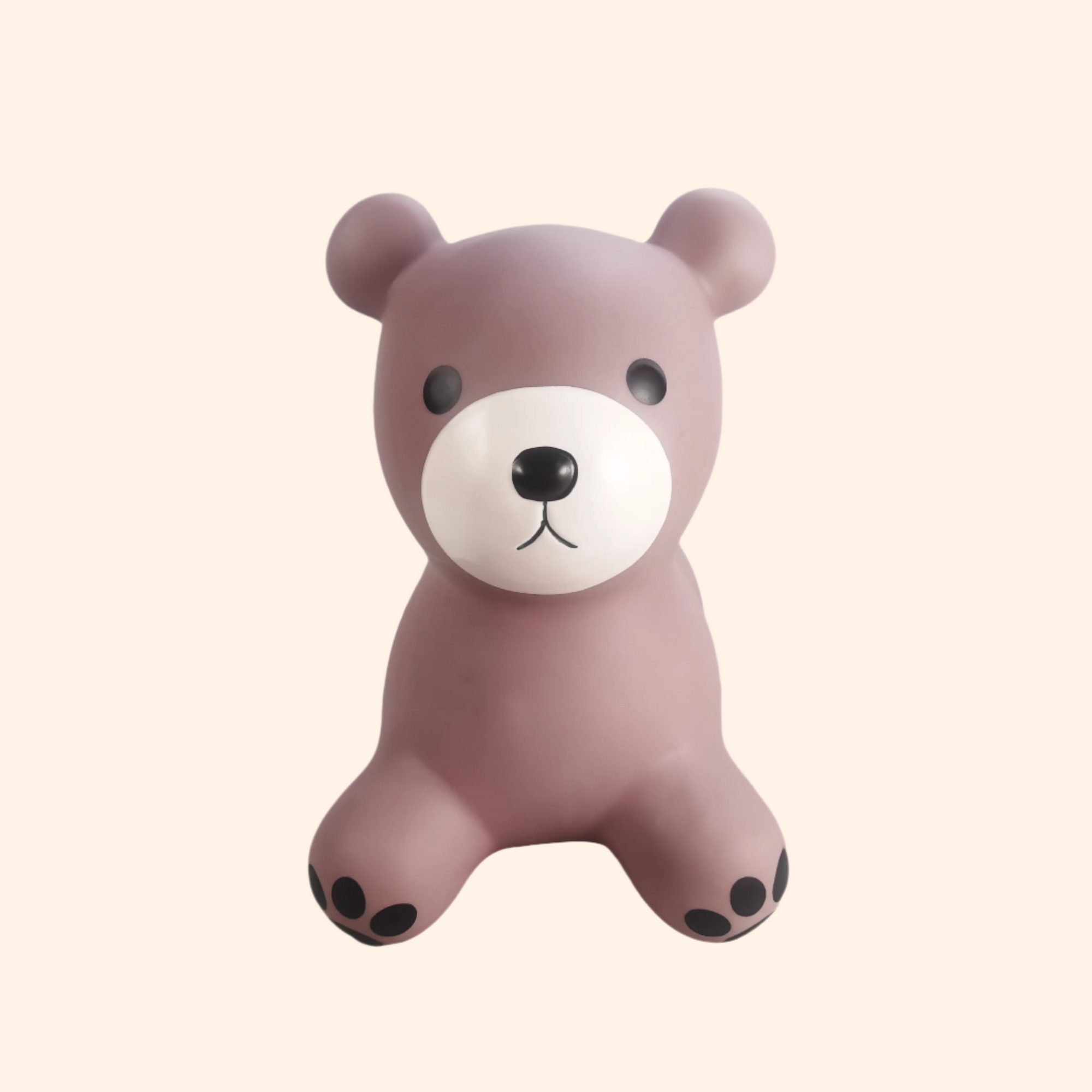 Close-up of Maya the bear bouncing toy showing its friendly face – Find That Hippo
