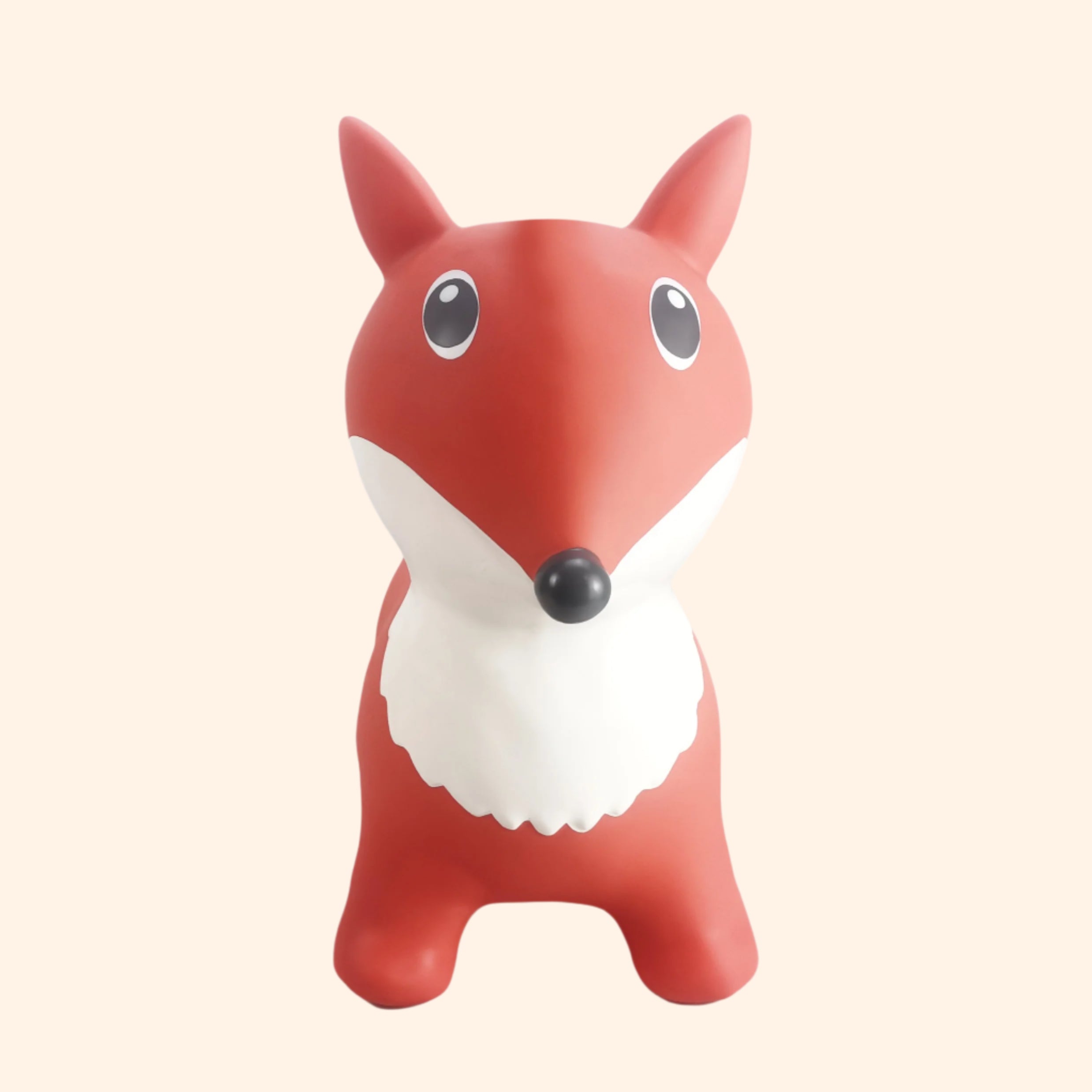 Front view of Lela bouncing fox toy with white background – Find That Hippo